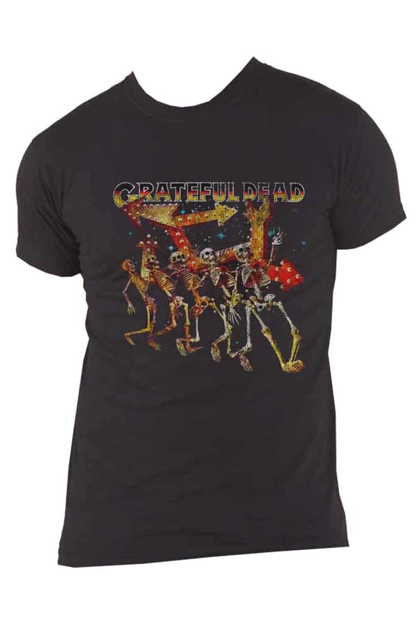 Grateful Dead T Shirt Truckin Band Logo Official Unisex Black