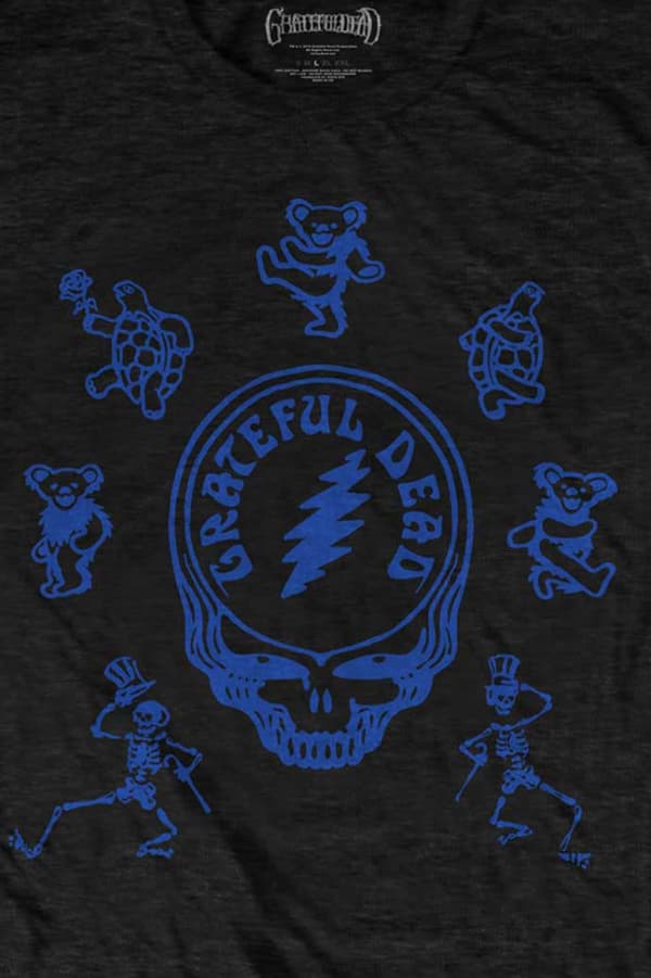 Grateful Dead T Shirt Dead Egyptian Band Logo Official Unisex Black