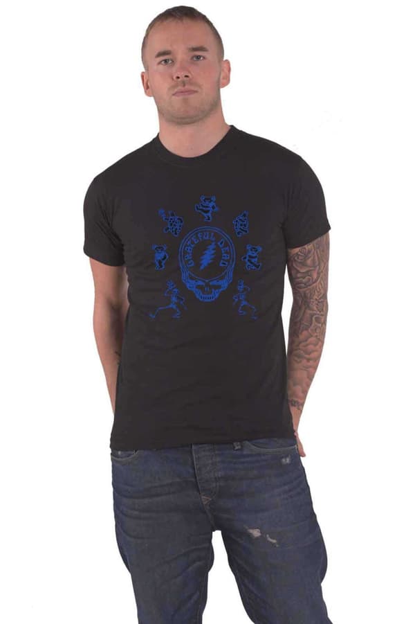 Grateful Dead T Shirt Dead Egyptian Band Logo Official Unisex Black Black L