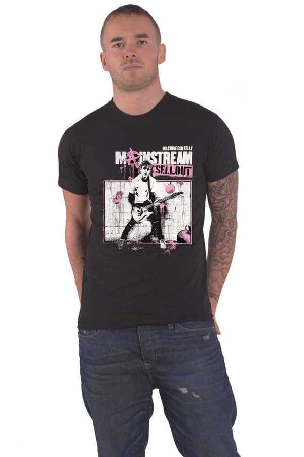 Machine Gun Kelly T Shirt Digital Cover Official Unisex Black