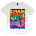 Miniatyrbild 3 av 4: Oasis T Shirt Be Here Now Illustration Band Logo Official Unisex White