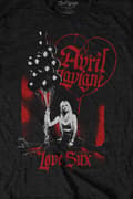 Miniatyrbild 3 av 4: Avril Lavigne T Shirt Love Sux Balloons Logo Official Unisex Black