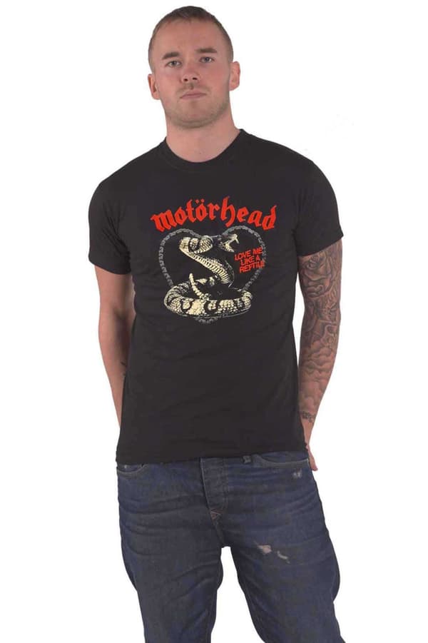 Motorhead T Shirt Love Me Like A Reptile Official Unisex Black