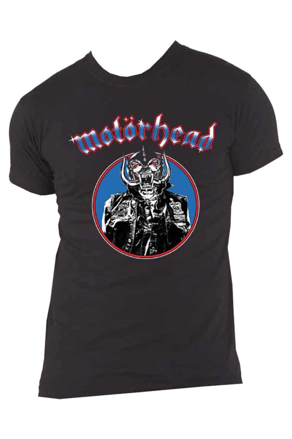 Motorhead T Shirt Warpig Lemmy Band Logo Official Unisex Black