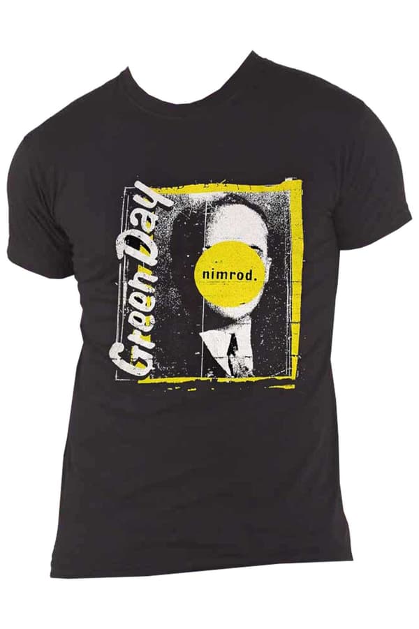 Green Day T Shirt Nimrod Tracklist Band Logo Official Unisex Black