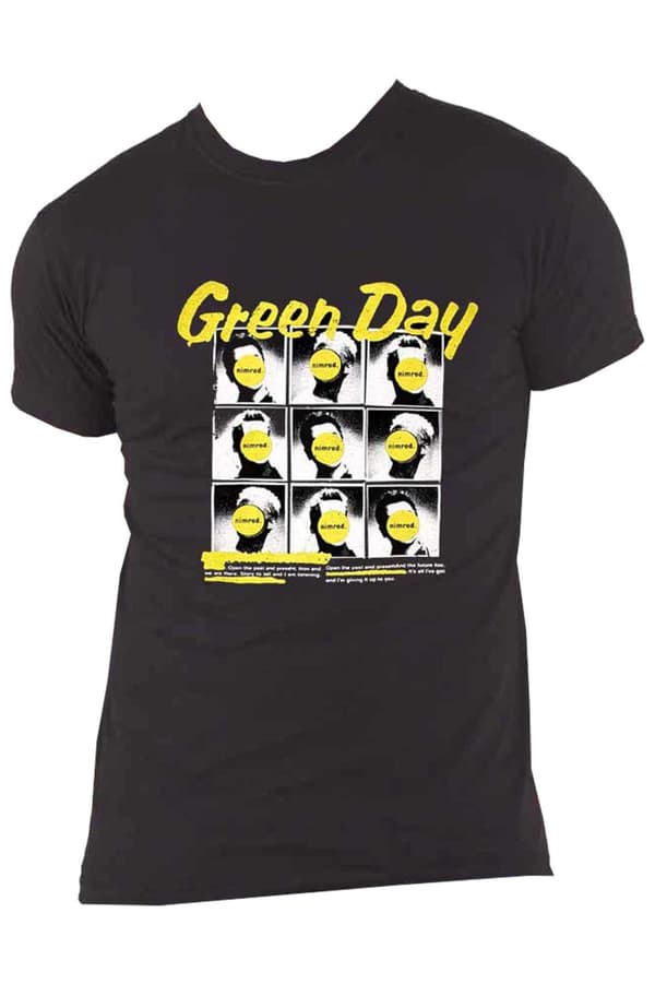 Green Day T Shirt Nimrod Band Logo Official Unisex Black