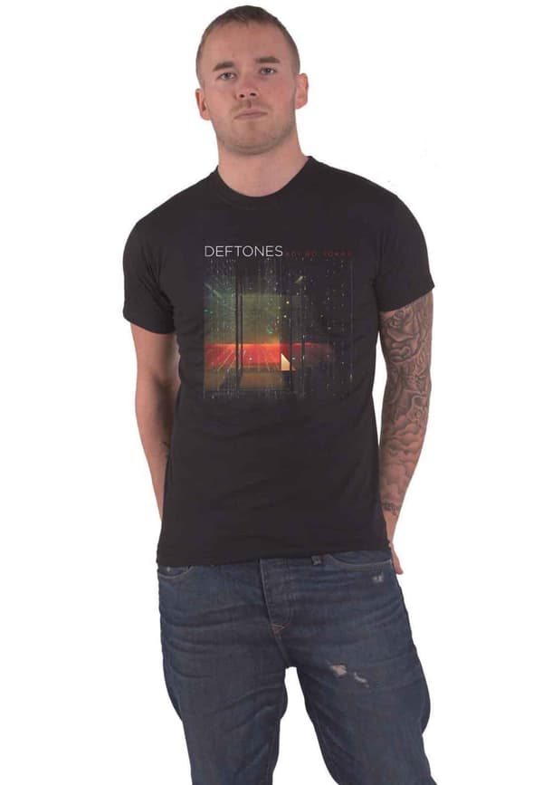 Deftones T Shirt Koi No Yokan Band Logo Official Mens Black Black XL