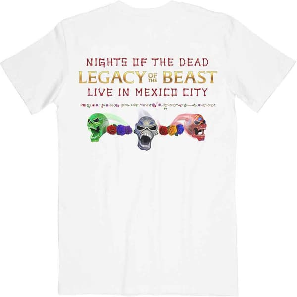 Iron Maiden T Shirt Legacy of the Beast Live In Mexico City Official Mens