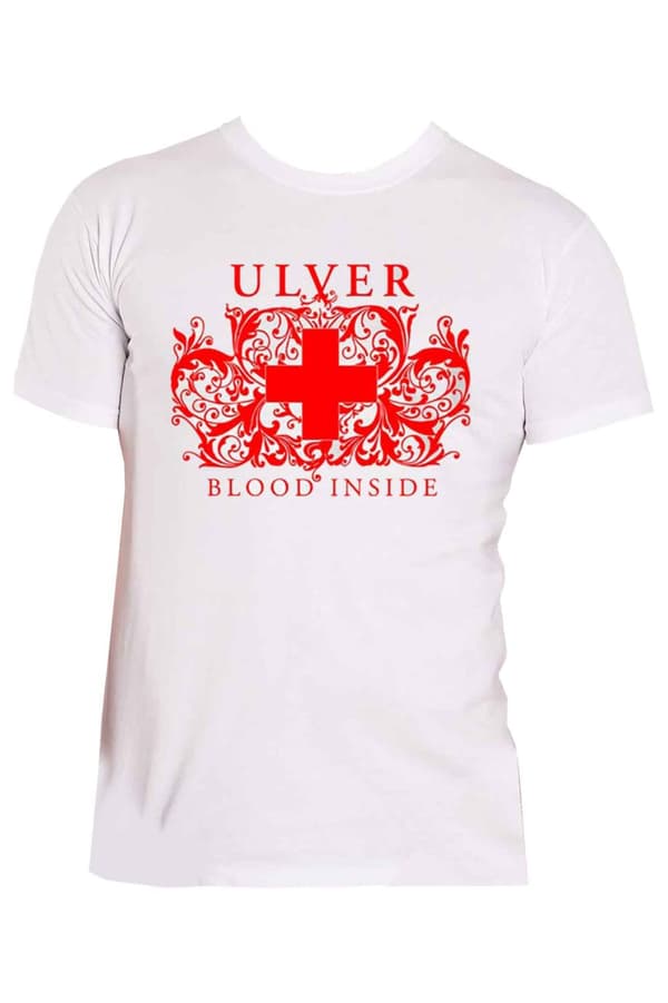 Ulver T Shirt Blood Inside Band Logo Official Mens White Longsleeve