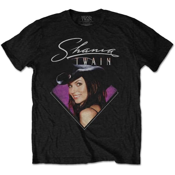 Shania Twain Unisex T-Shirt: Purple Photo (XX-Large) Shania Twain Unisex T-Shirt: Purple Photo (XX-Large)