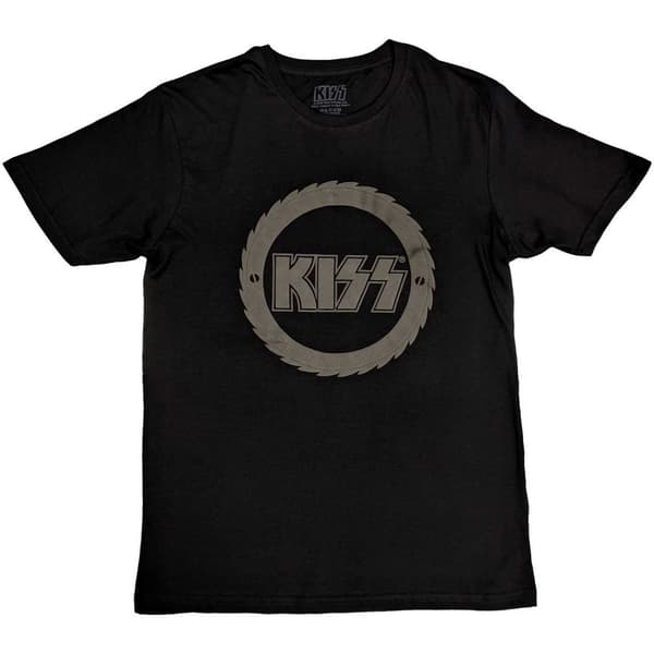 KISS Unisex T-Shirt: Buzzsaw Logo (Hi-Build) (Small)