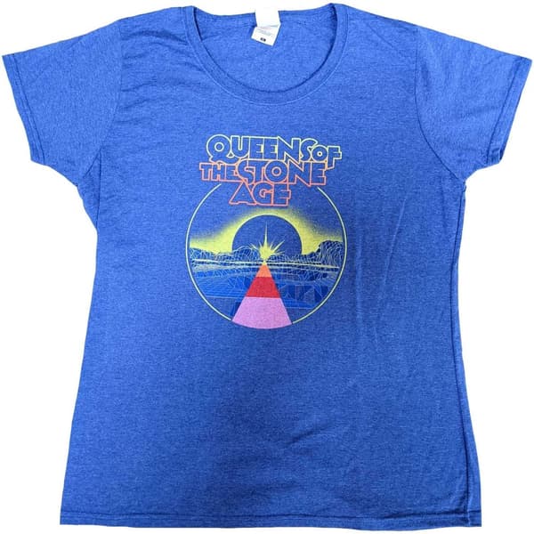 Queens Of The Stone Age Ladies T-Shirt: Warp Planet (Large)