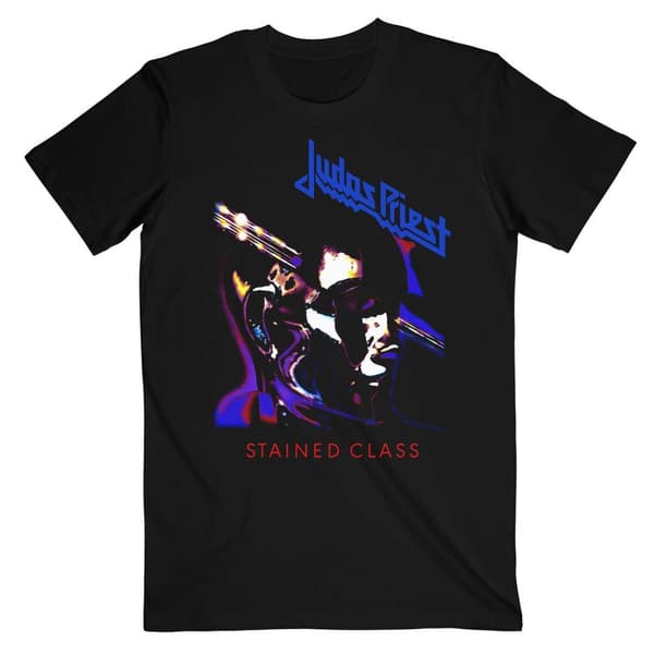 Judas Priest Unisex T-Shirt: Stained Class Purple Mixer (Medium)