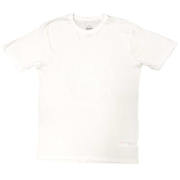 Fleetwood Mac Unisex T-Shirt: Classic Logo (Hi-Build) (Large)