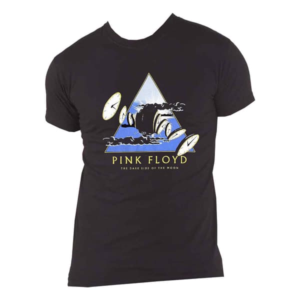 Pink Floyd T Shirt Dark side of the Moon 50 Years Melting Clocks Official Unisex