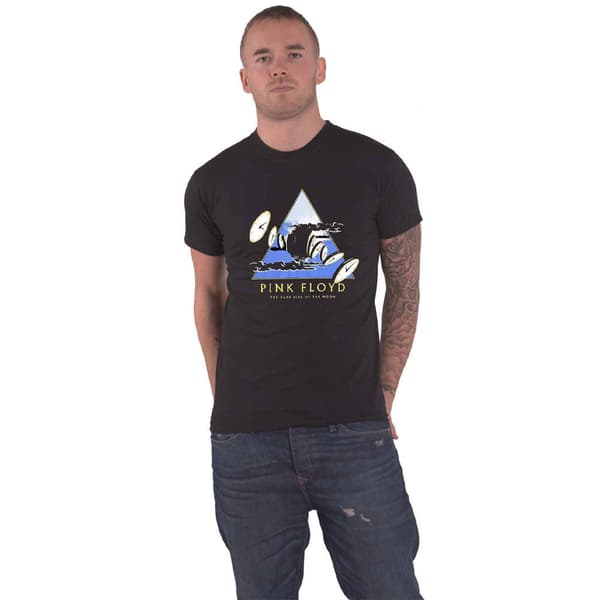 Pink Floyd T Shirt Dark side of the Moon 50 Years Melting Clocks Official Unisex