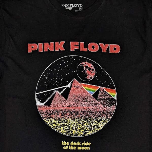 Pink Floyd T Shirt Dark side of the Moon 50 Years Vintage Pyramids Unisex