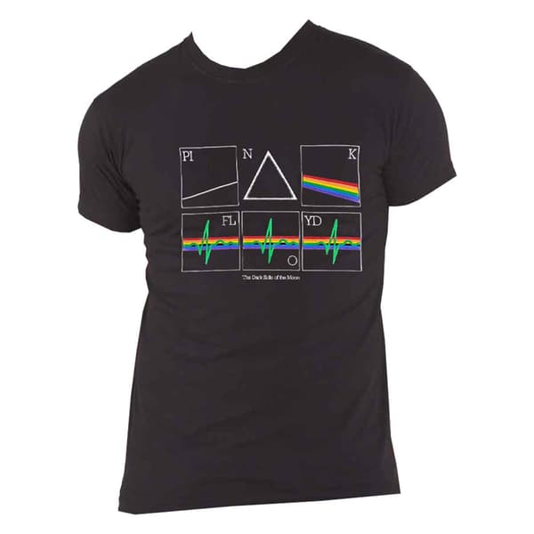 Pink Floyd T Shirt Dark side of the Moon 50 Years Prism Heart Beat Unisex