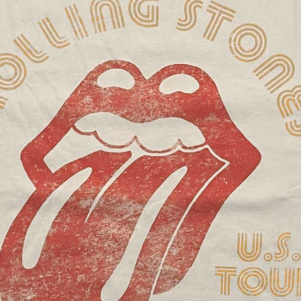 The Rolling Stones T Shirt US Tour 78 Official Unisex Ringer