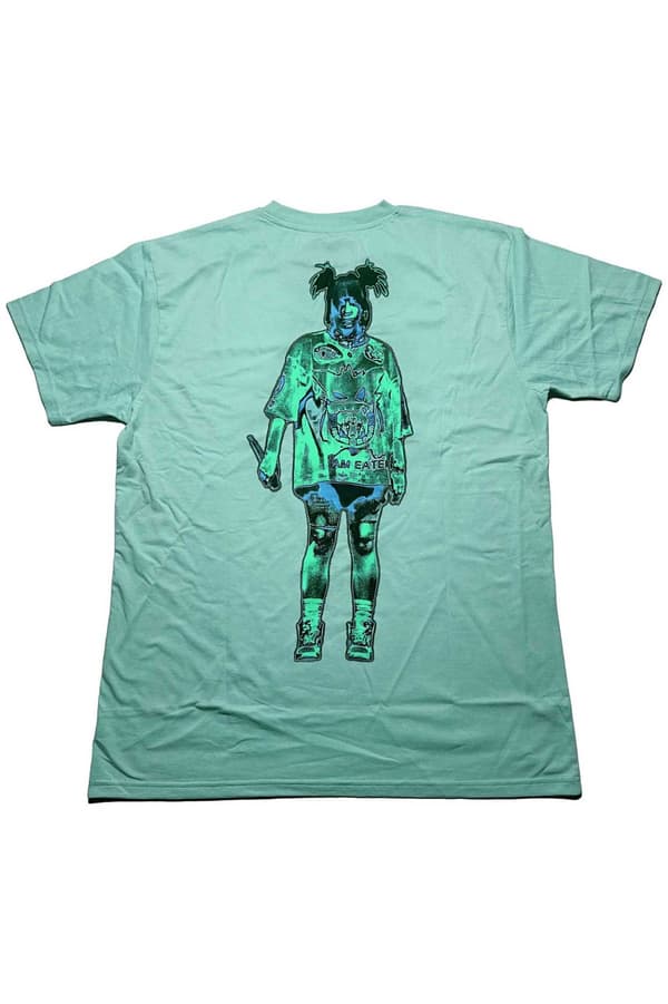 Billie Eilish T Shirt Neon Logo Billie Official Unisex Blue
