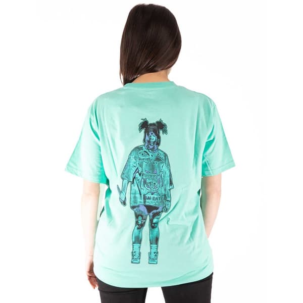 Billie Eilish T Shirt Neon Logo Billie Official Unisex Blue