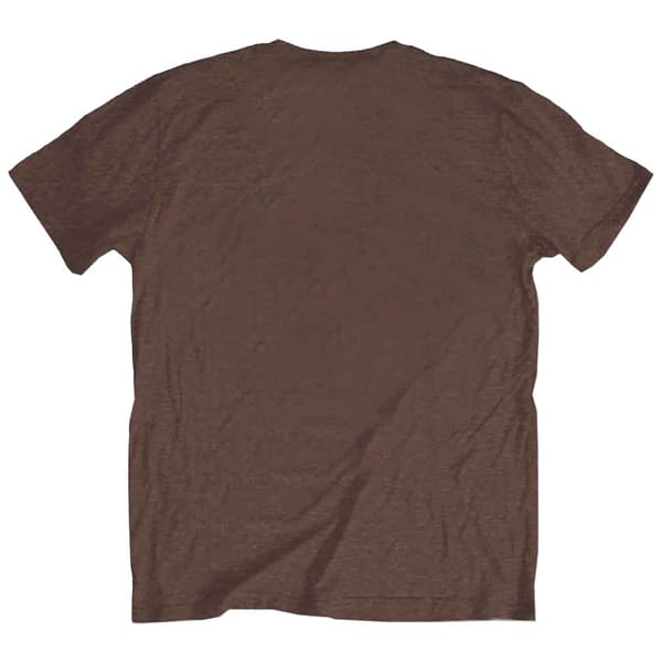The Rolling Stones T Shirt Gothic Text Band Logo Official Unisex Brown
