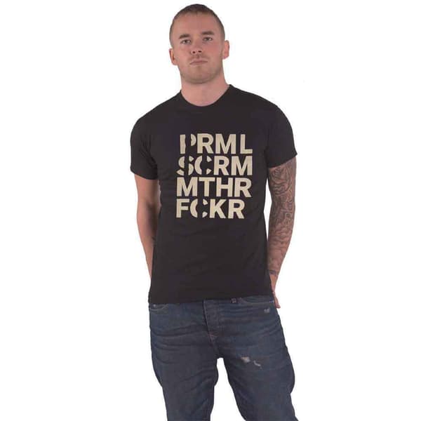 Primal Scream T Shirt MF Band Logo Official Unisex Black