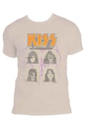 Miniatyrbild 4 av 4: KISS T Shirt Lightning Photo Band Logo Official Unisex Sand