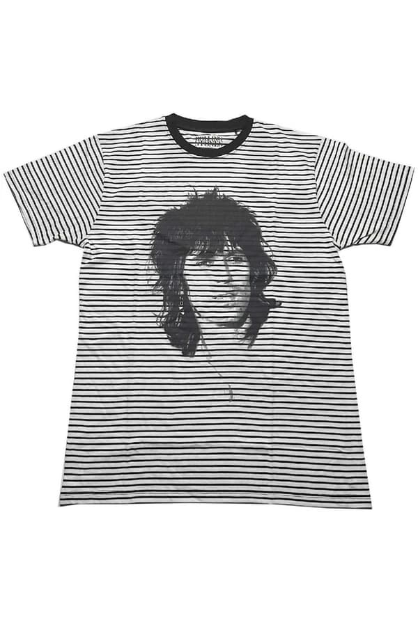 The Rolling Stones T Shirt Keith Striped Official Unisex Black & White