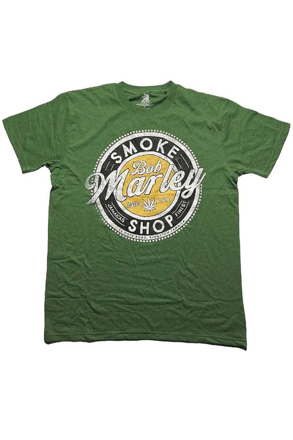 Bob Marley T Shirt Jamaica's Finest Logo Official Unisex Green