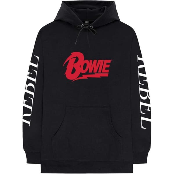 David Bowie Unisex Pullover Hoodie: Rebel Rebel (XX-Large)