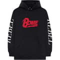 Miniatyrbilde 1 av 2: David Bowie Unisex Pullover Hoodie: Rebel Rebel (XX-Large)