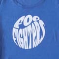 Miniatyrbild 2 av 4: Foo Fighters T Shirt 70s Band Logo Official Womens Skinny Fit Blue