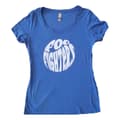Miniatyrbild 4 av 4: Foo Fighters T Shirt 70s Band Logo Official Womens Skinny Fit Blue