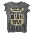 Miniatyrbild 3 av 4: The Beatles T Shirt Carnegie Hall Official Womens Burnout