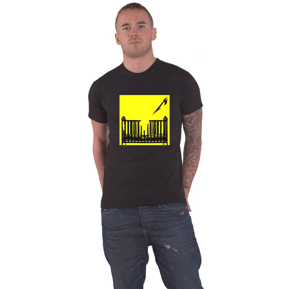 Metallica T Shirt M72 Seasons Burnt Crib Band Logo Official Unisex