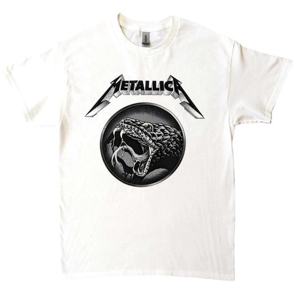 Metallica Unisex T-Shirt: Black Album Poster (X-Large)