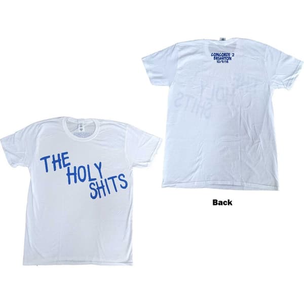 Foo Fighters Unisex T-Shirt: The Holy Shits Brighton 2014 (Back Print) (Ex-Tour) (Medium)