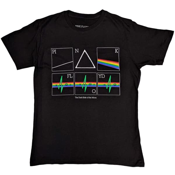 Pink Floyd Unisex T-Shirt: Prism Heart Beat (Large)