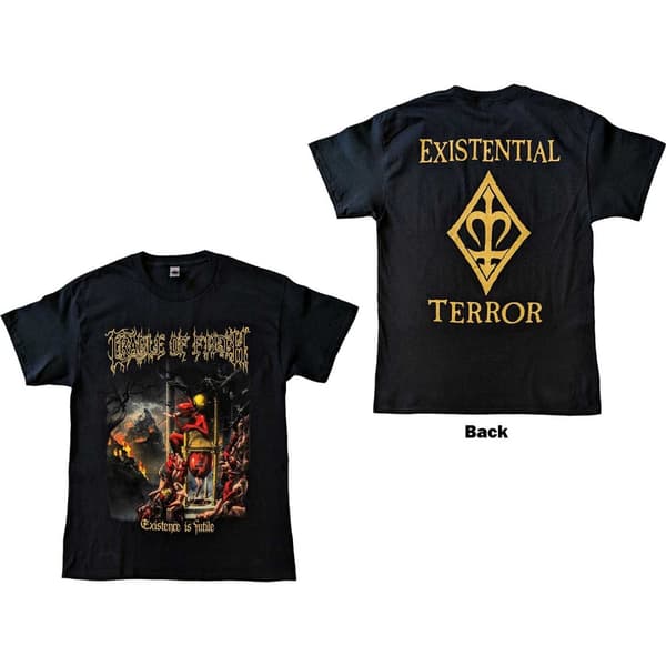 Cradle Of Filth Unisex T-Shirt: Existence is Futile (Back Print) (Medium)