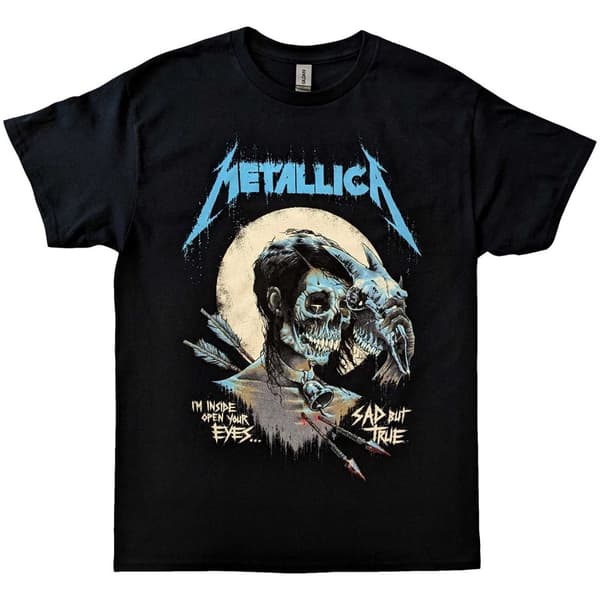 Metallica Unisex T-Shirt: Sad But True Poster (Medium)
