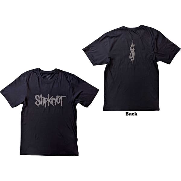 Slipknot Unisex Hi-Build T-Shirt: Logo (Back Print) (Small)