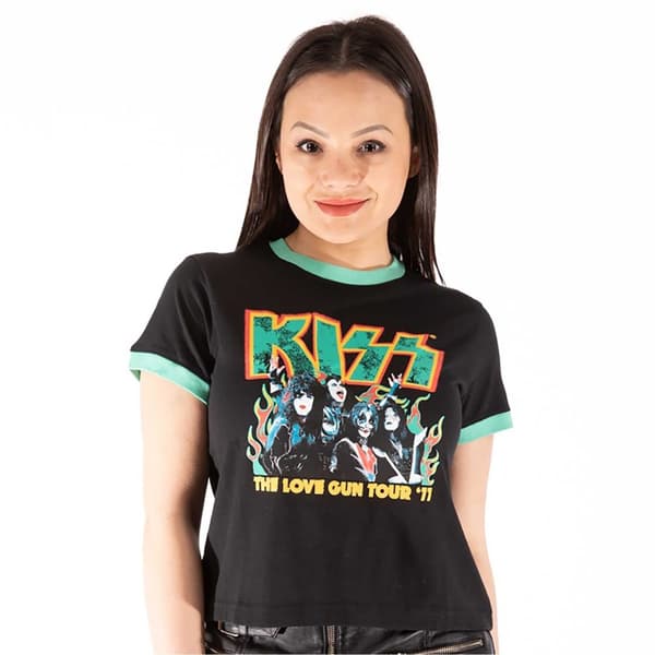 KISS Ladies Crop Top: St Paddy's Ringer (XX-Large)