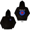 Miniatyrbilde 1 av 2: Sum 41 Unisex Zipped Hoodie: Star Logo (Back Print) (Ex-Tour) (Medium)