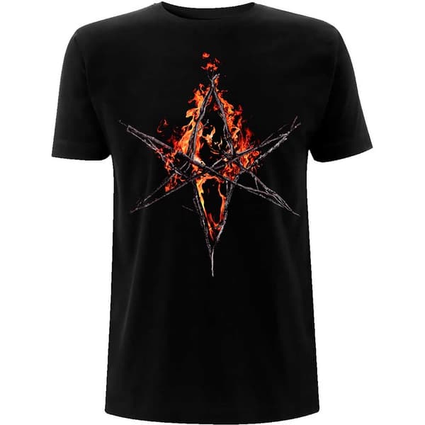 Bring Me The Horizon Unisex T-Shirt: Flaming Hex (XX-Large)