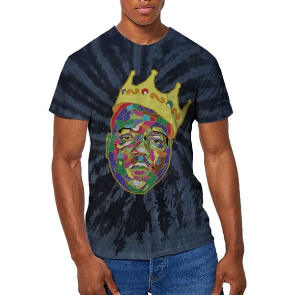 Biggie Smalls Unisex T-Shirt: Crown (Wash Collection) (X-Large)