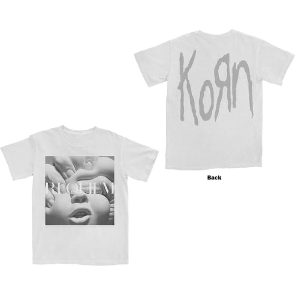 Korn Unisex T-Shirt: Requiem Album Cover (Back Print) (Small)