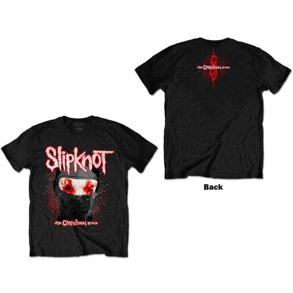 Slipknot Unisex T-Shirt: Chapeltown Rag Mask (Back Print) (Small)