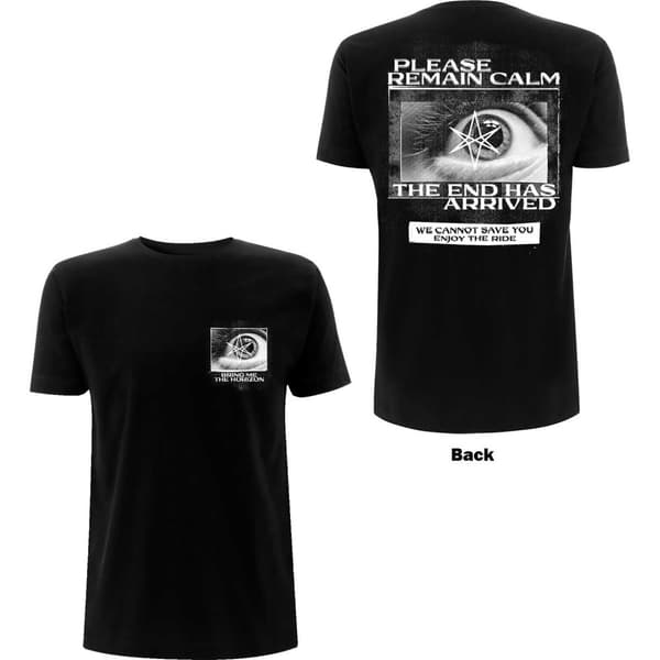 Bring Me The Horizon Unisex T-Shirt: Remain Calm (Back Print) (Small)