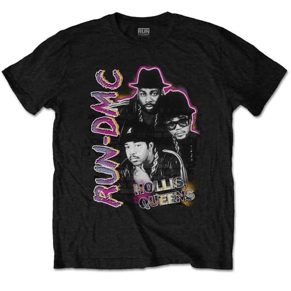 Run DMC Unisex T-Shirt: Hollis Queens Homage (X-Large)